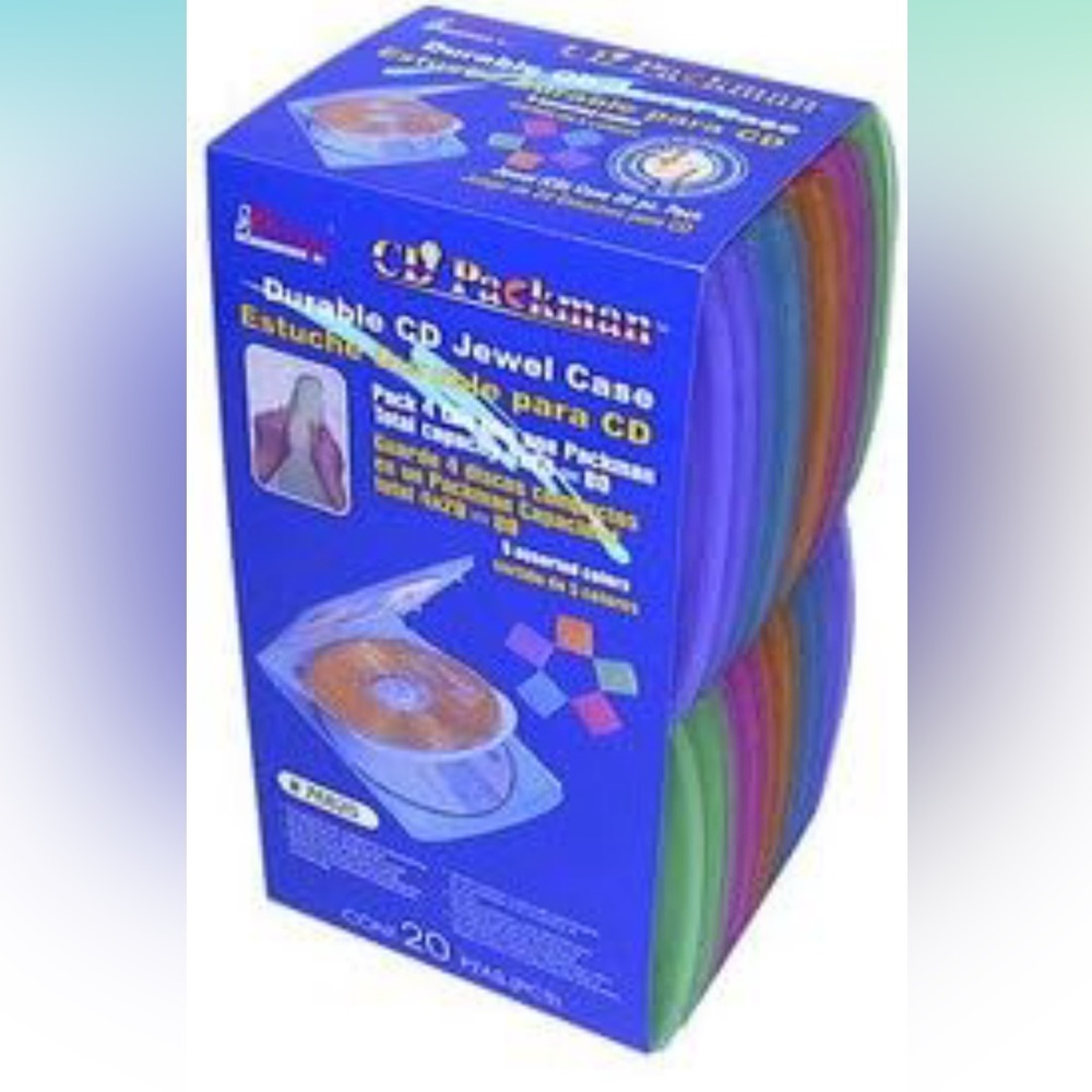 CD Jewel Case, Holds 4 CD/DVD per Case!🔥 Extra Durable! Multicolor💎20 Pack(80)